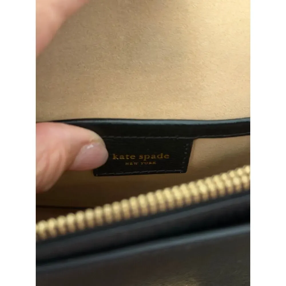 Kate Spade Saddle Bag Katy Convertible Leather Black